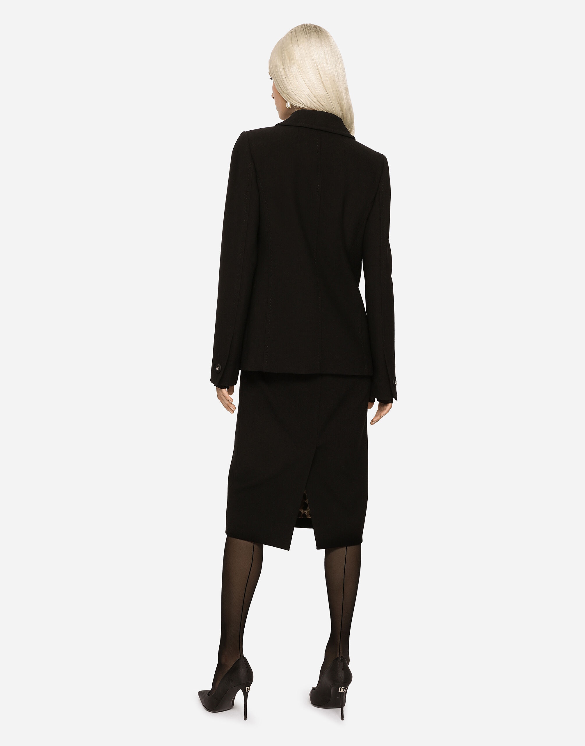 Woolen calf-length skirt - 5