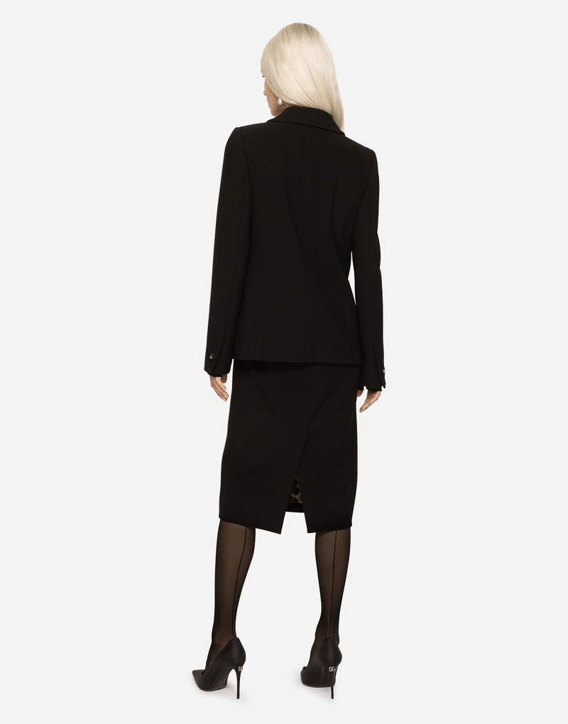 Woolen calf-length skirt 5