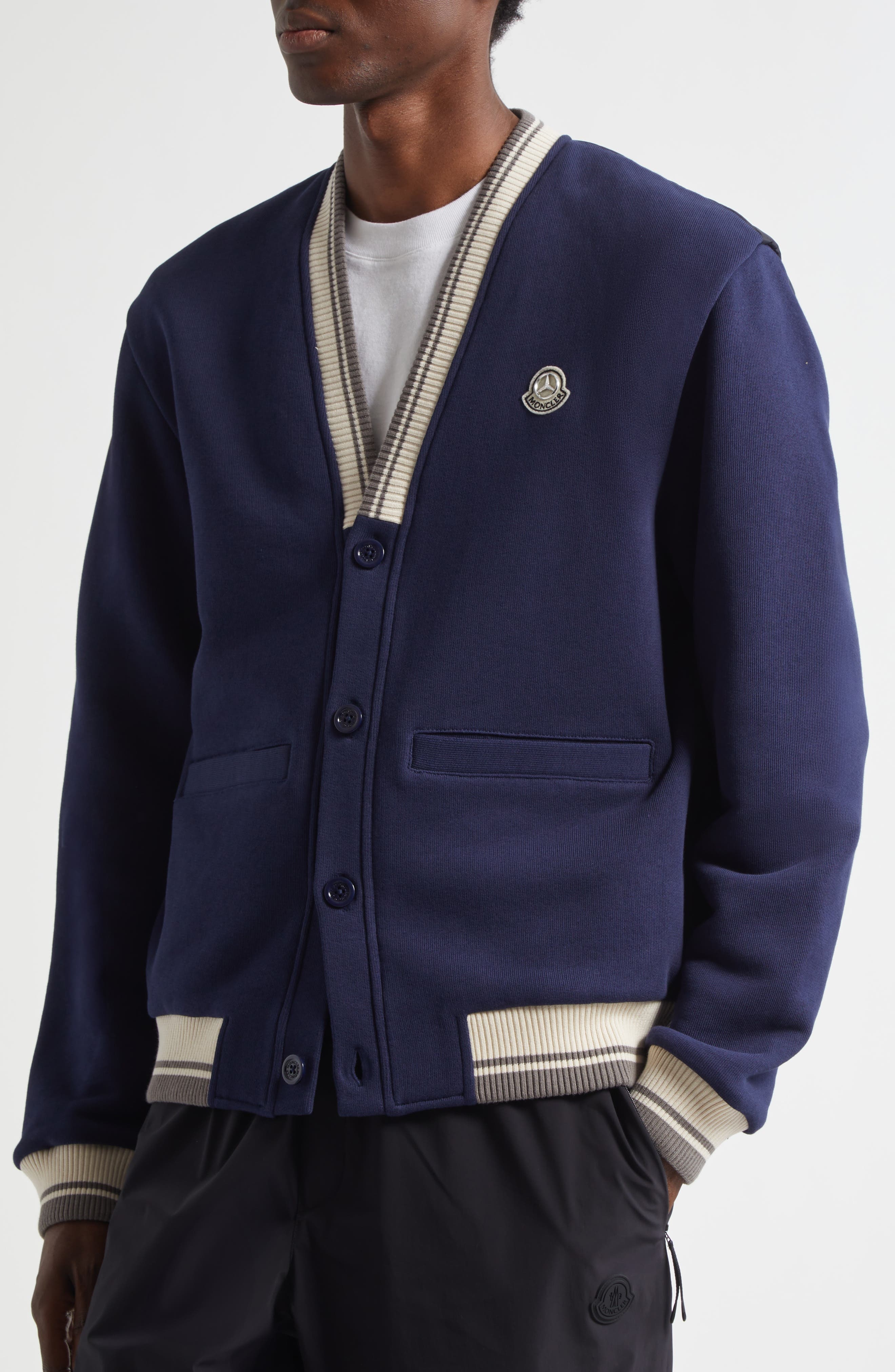 Moncler Genius x Mercedes-Benz by Nigo Cotton Fleece Cardigan in 754 - 4
