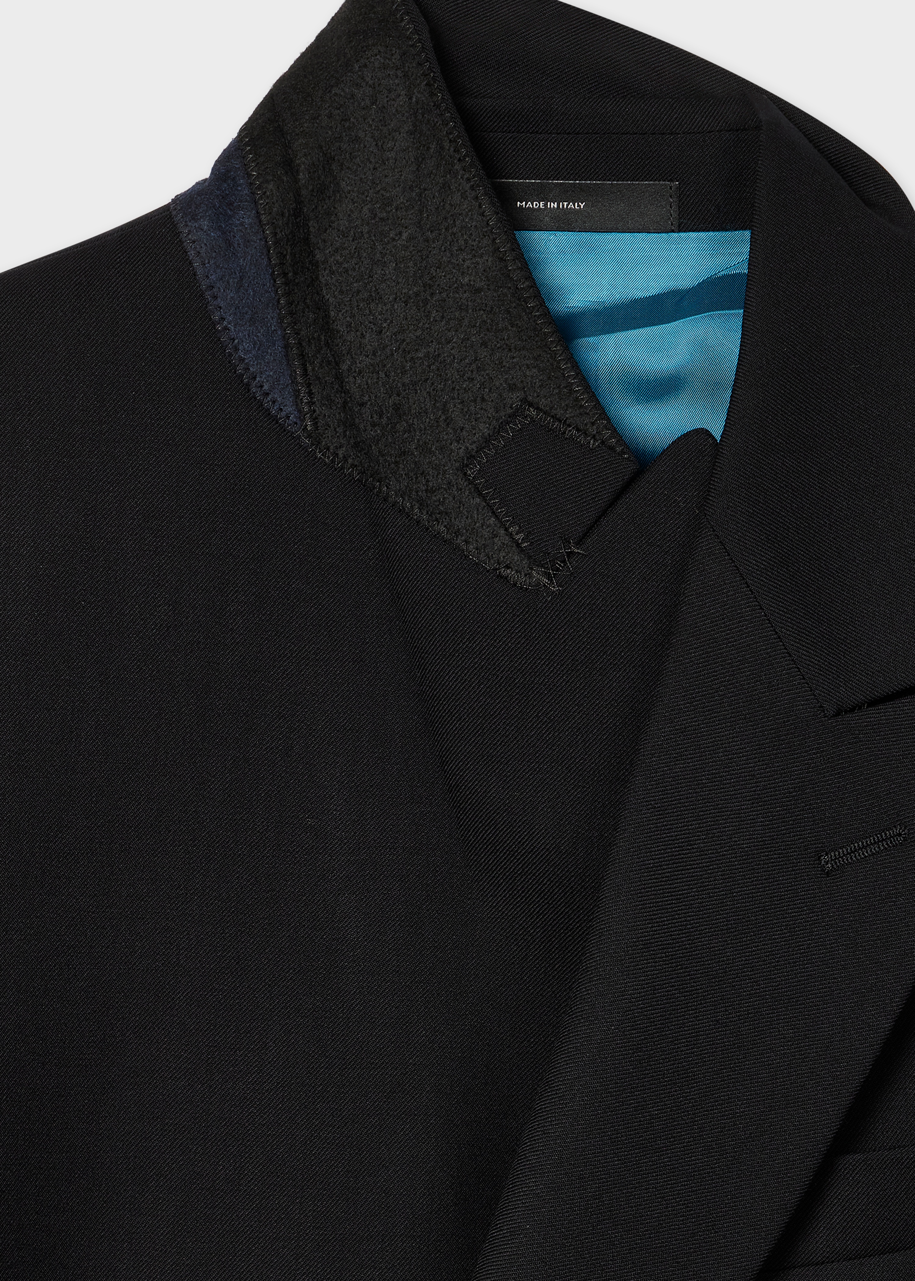 Tailored-Fit Black 'Suit To Travel In' Double-Breasted Blazer - 2