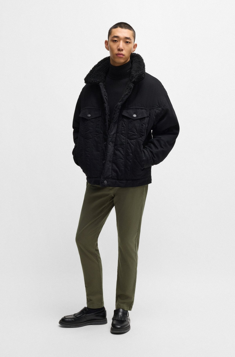 HUGO SLIM-FIT CHINOS IN STRETCH-COTTON GABARDINE outlook