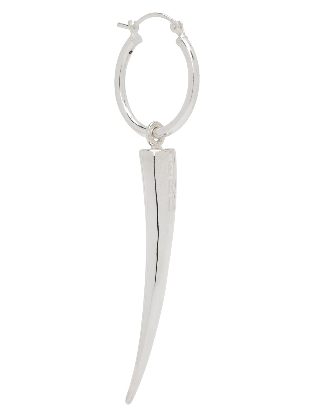 Silver Fang Single Earring - 2