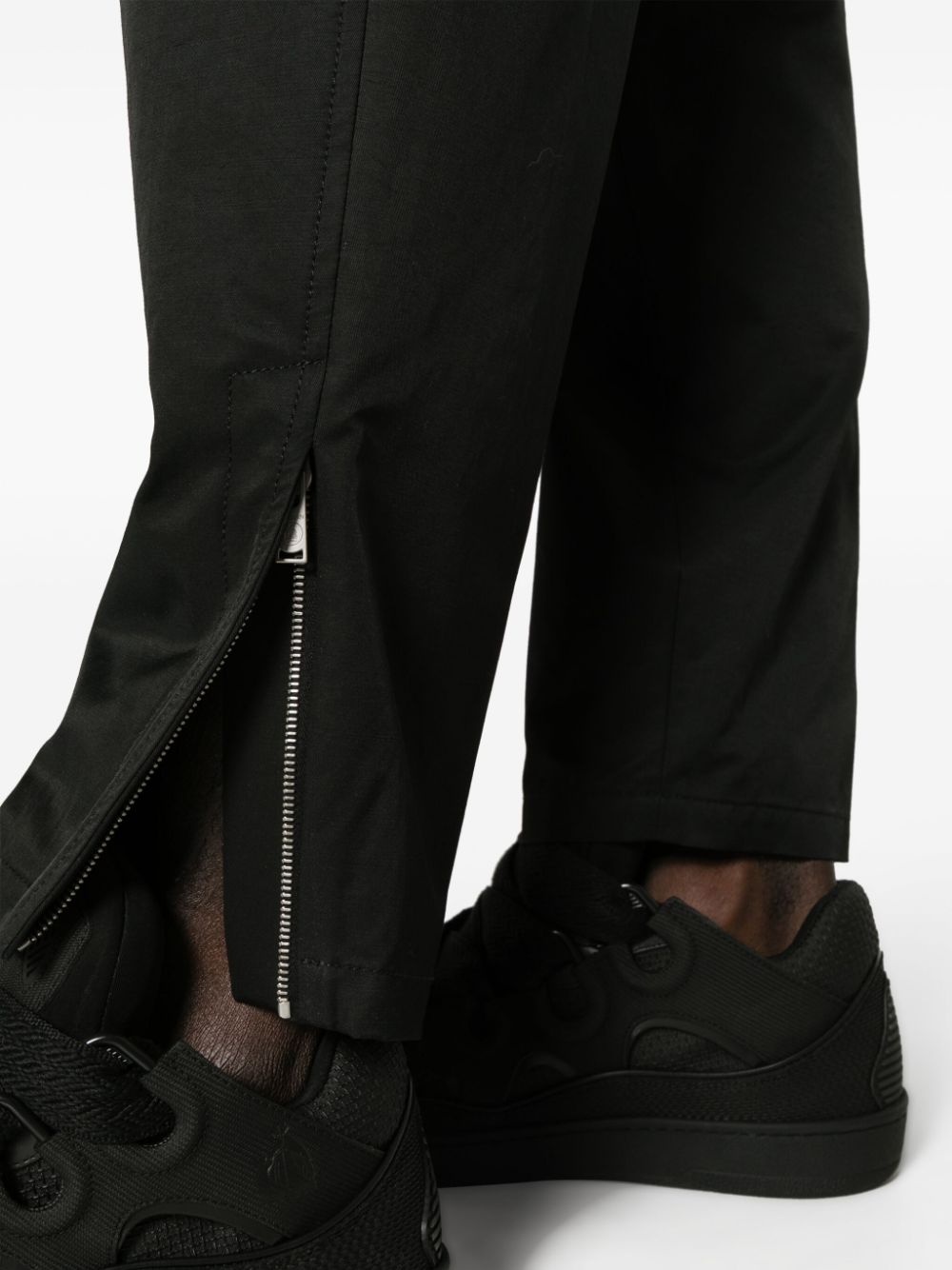 tapered-cut biker trousers - 5