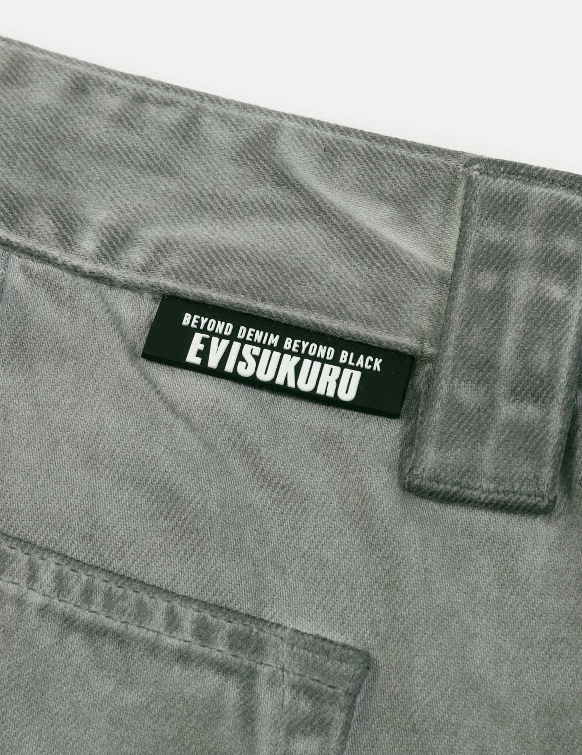 Seagull Embroidery Garment Dye Denim Pants - 12