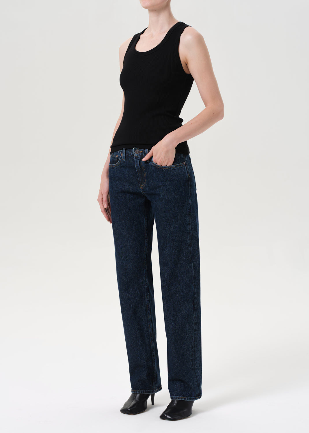 POPPY TANK IN BLACK - 4