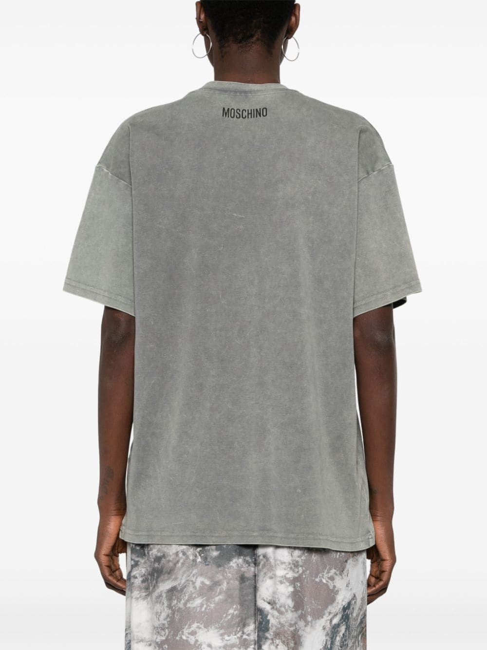 slogan-print cotton T-shirt - 4