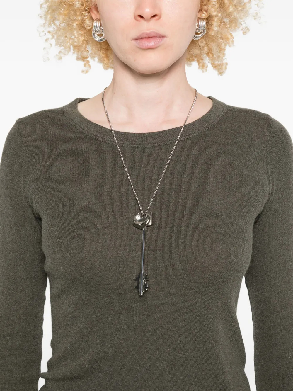 RICK OWENS - Women Cropped Rib LS T-shirt - 4