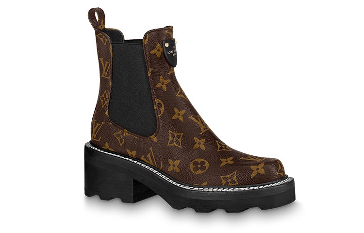 (WMNS) LOUIS VUITTON LV Beaubourg Ankle Boots 'Brown' 1A8QCI - 2