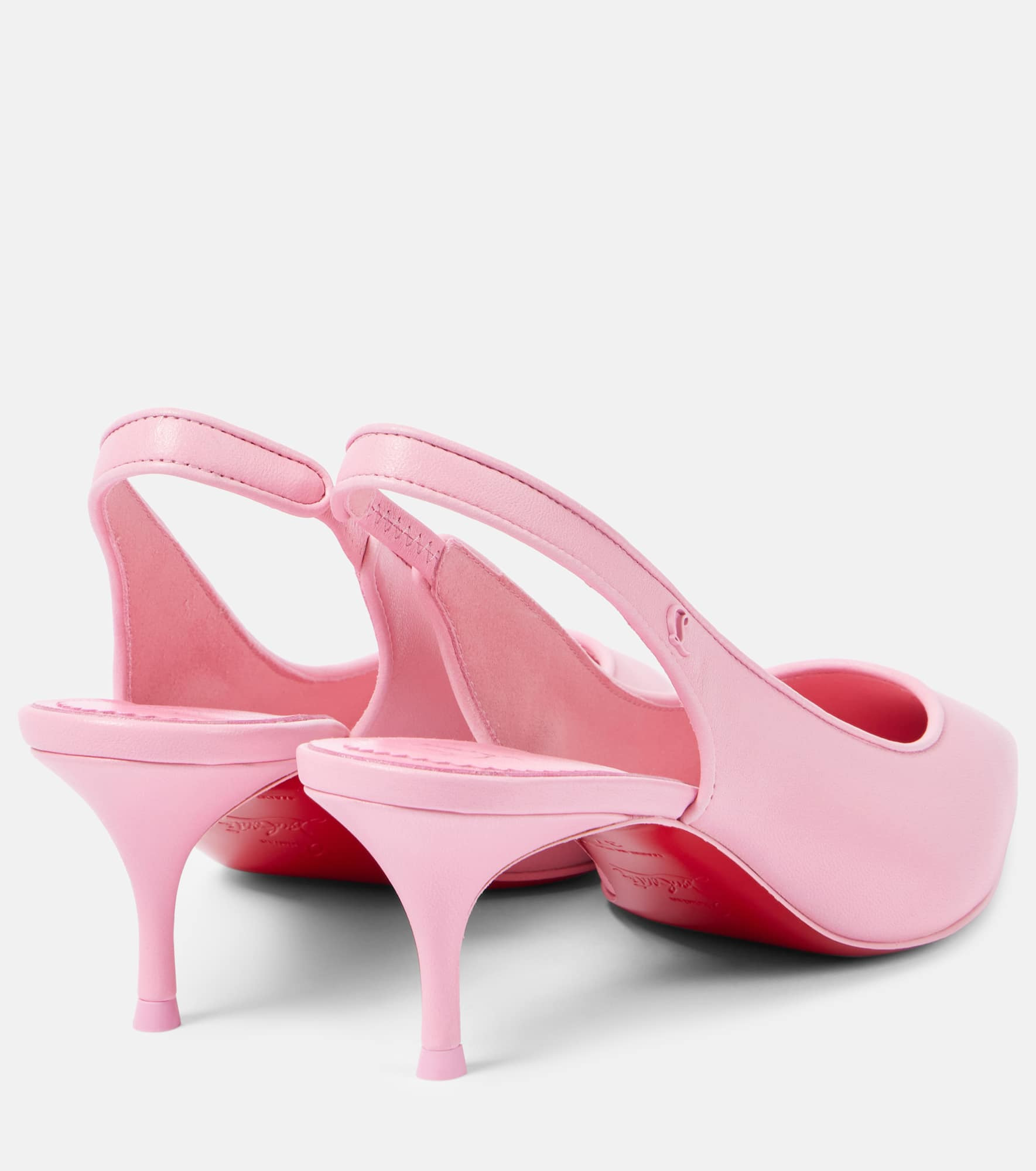 Sporty Kate 55 leather slingback pumps - 3