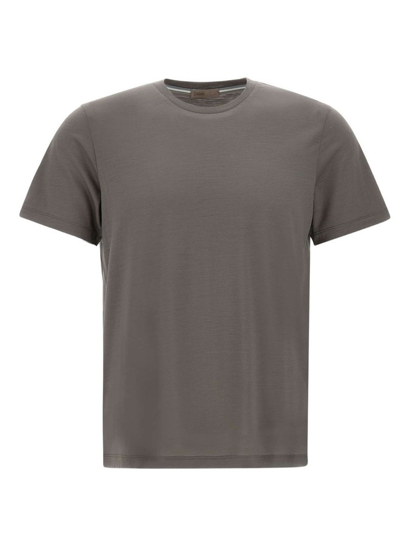ribbed-neck wool T-shirt 1