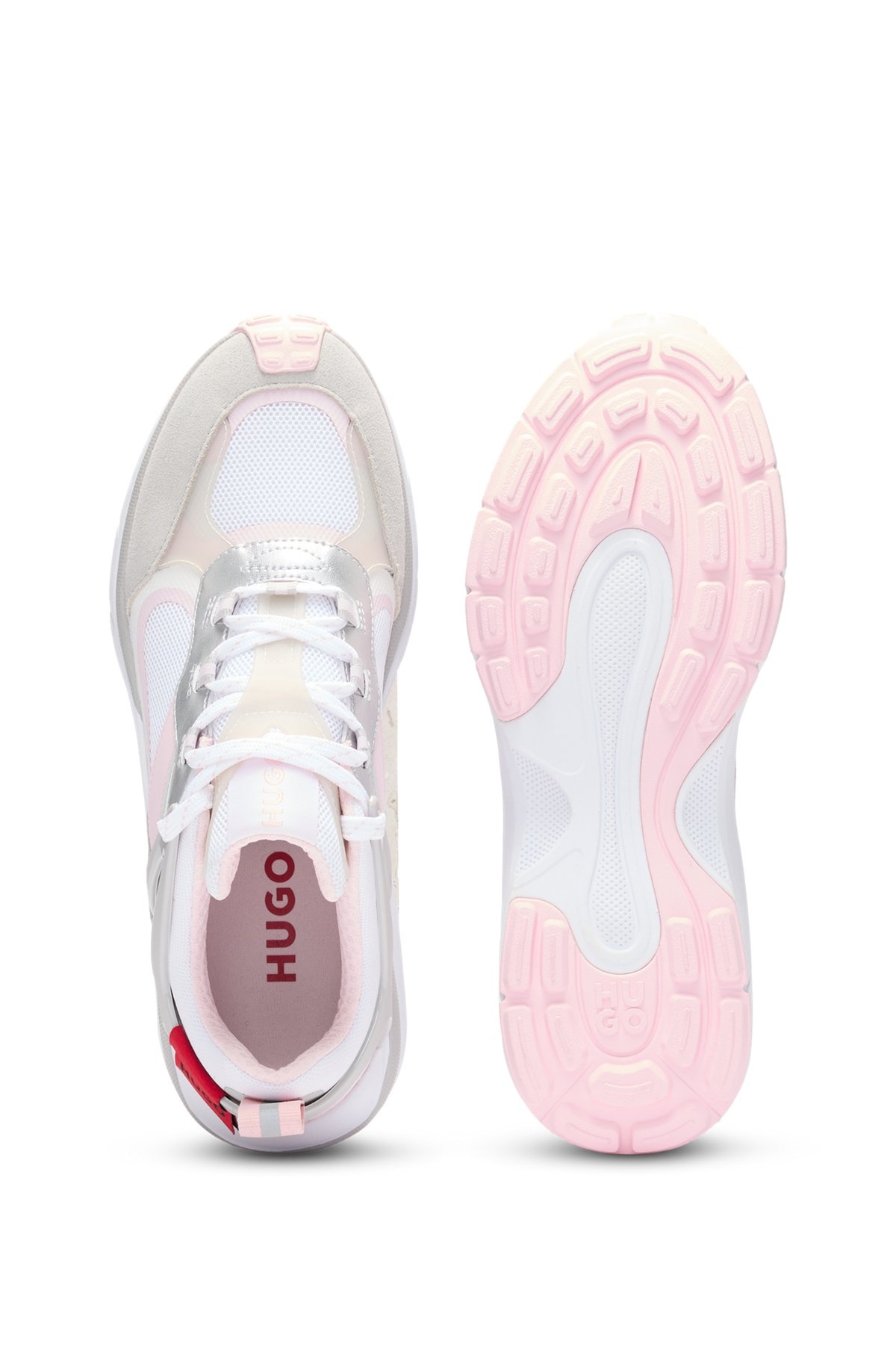 RUNNING-INSPIRED TRAINERS WITH MESH AND SUEDE - 5