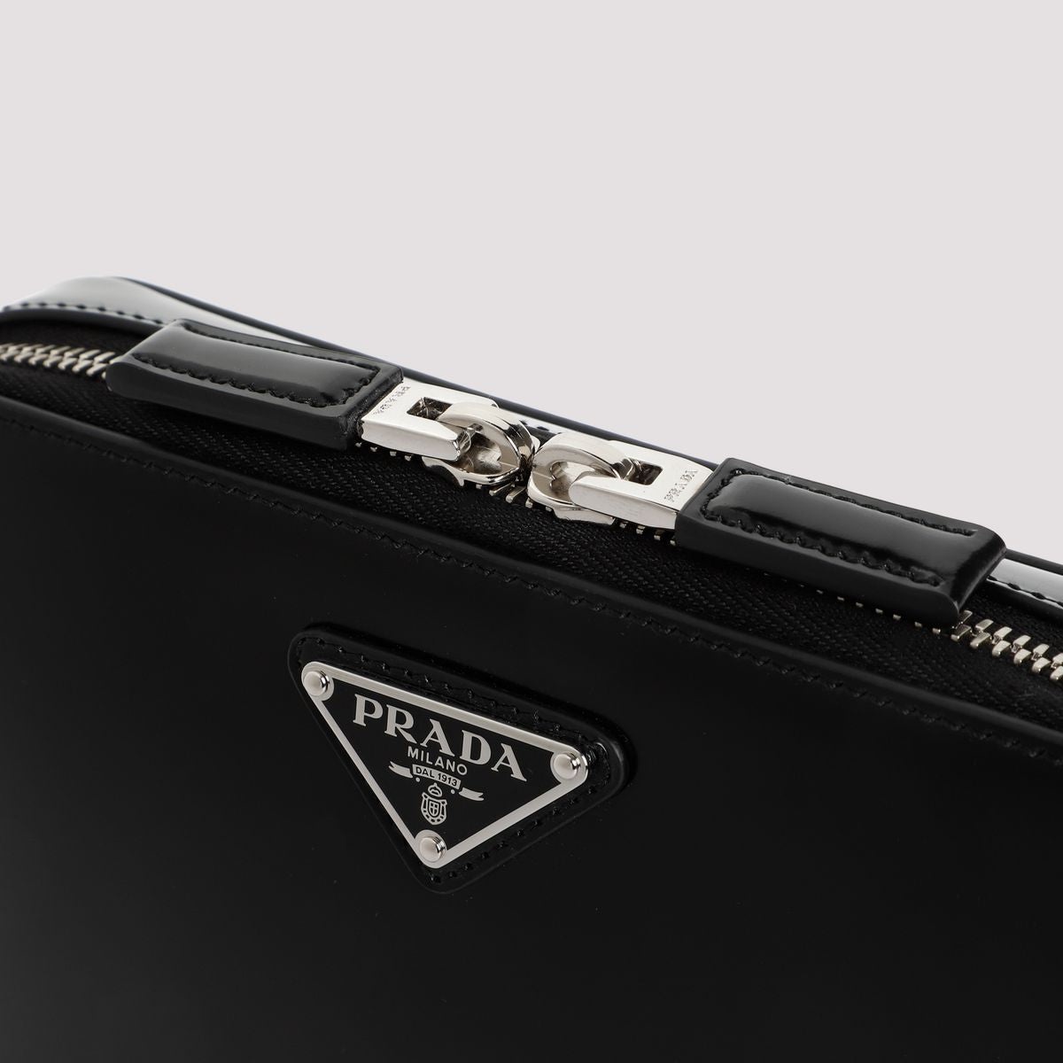 PRADA BANDOLIERA PATENT LEATHER BAG - 4