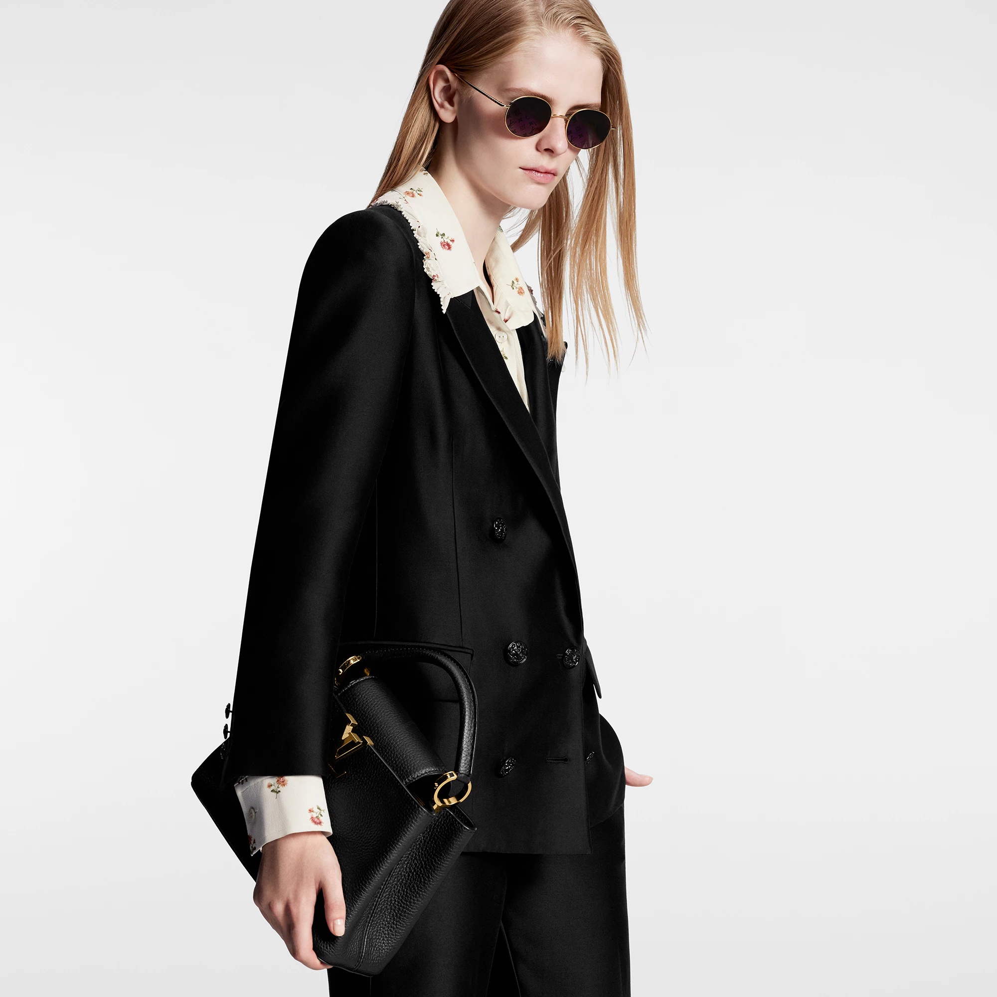 Tailored Double-Breasted Blazer - 4
