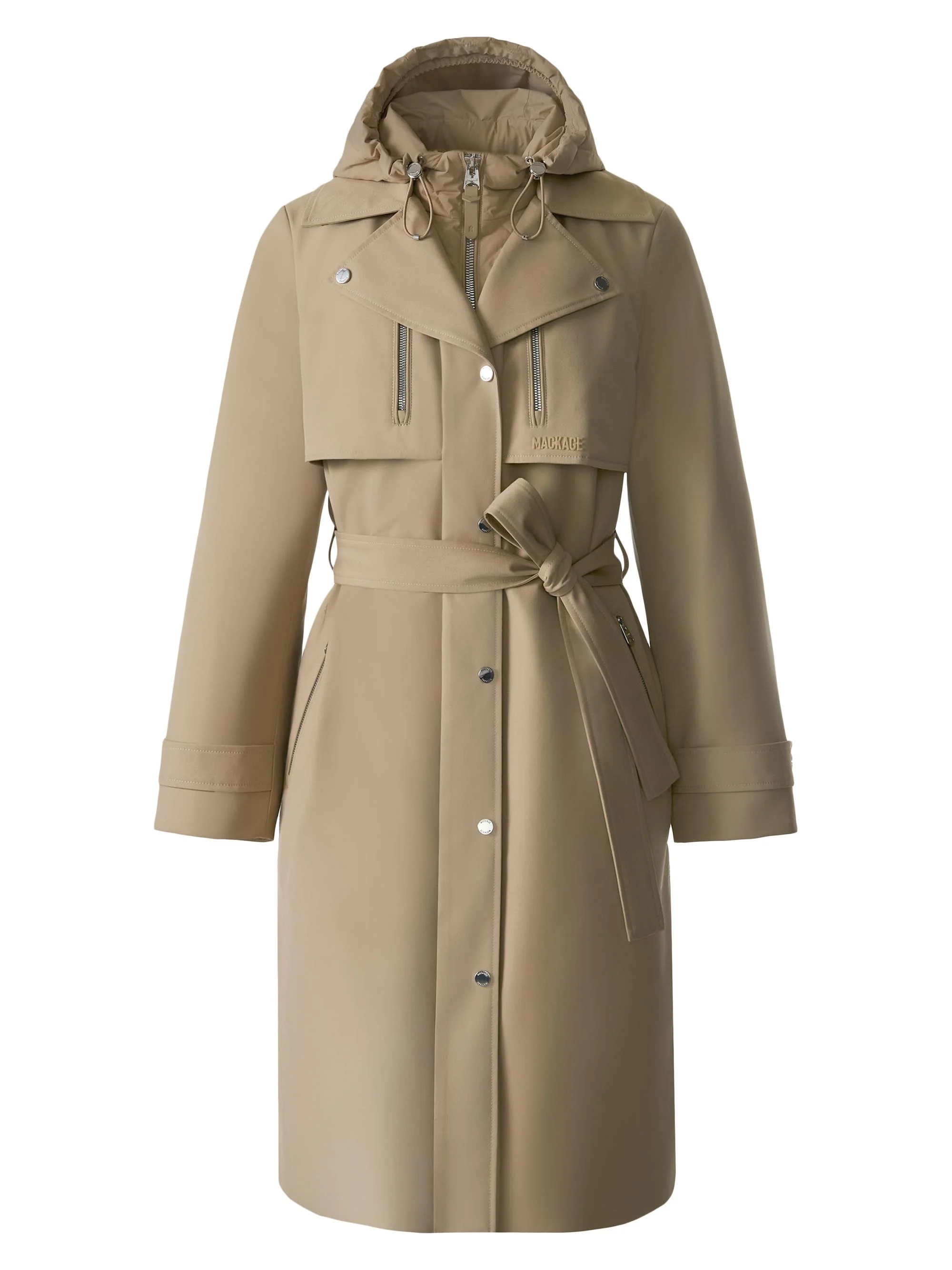Women's Siobhan Technical Trench Coat - Light Camel - 1