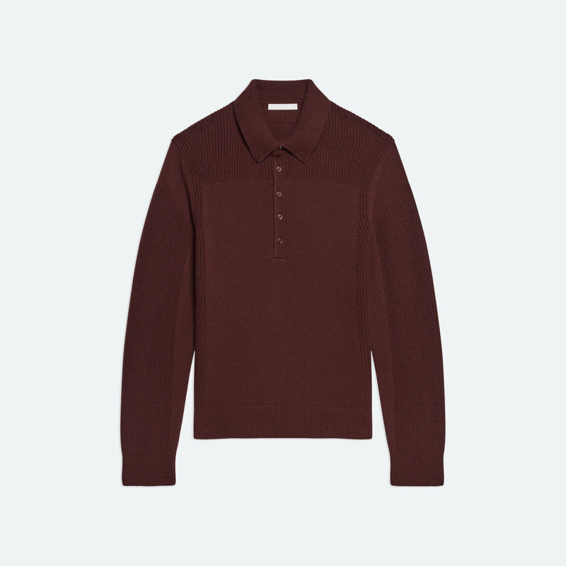 BLOCK POLO SWEATER 1