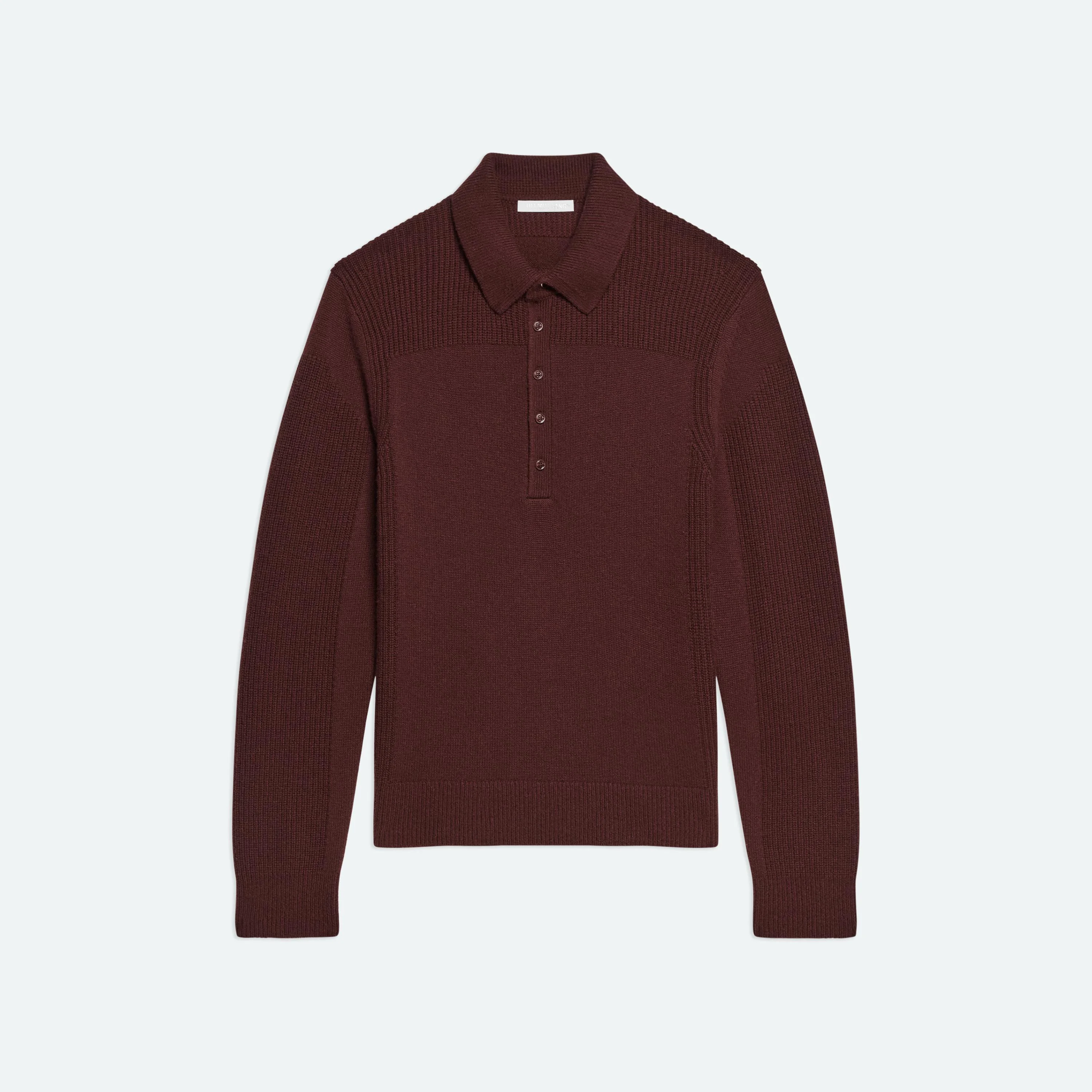 BLOCK POLO SWEATER - 1