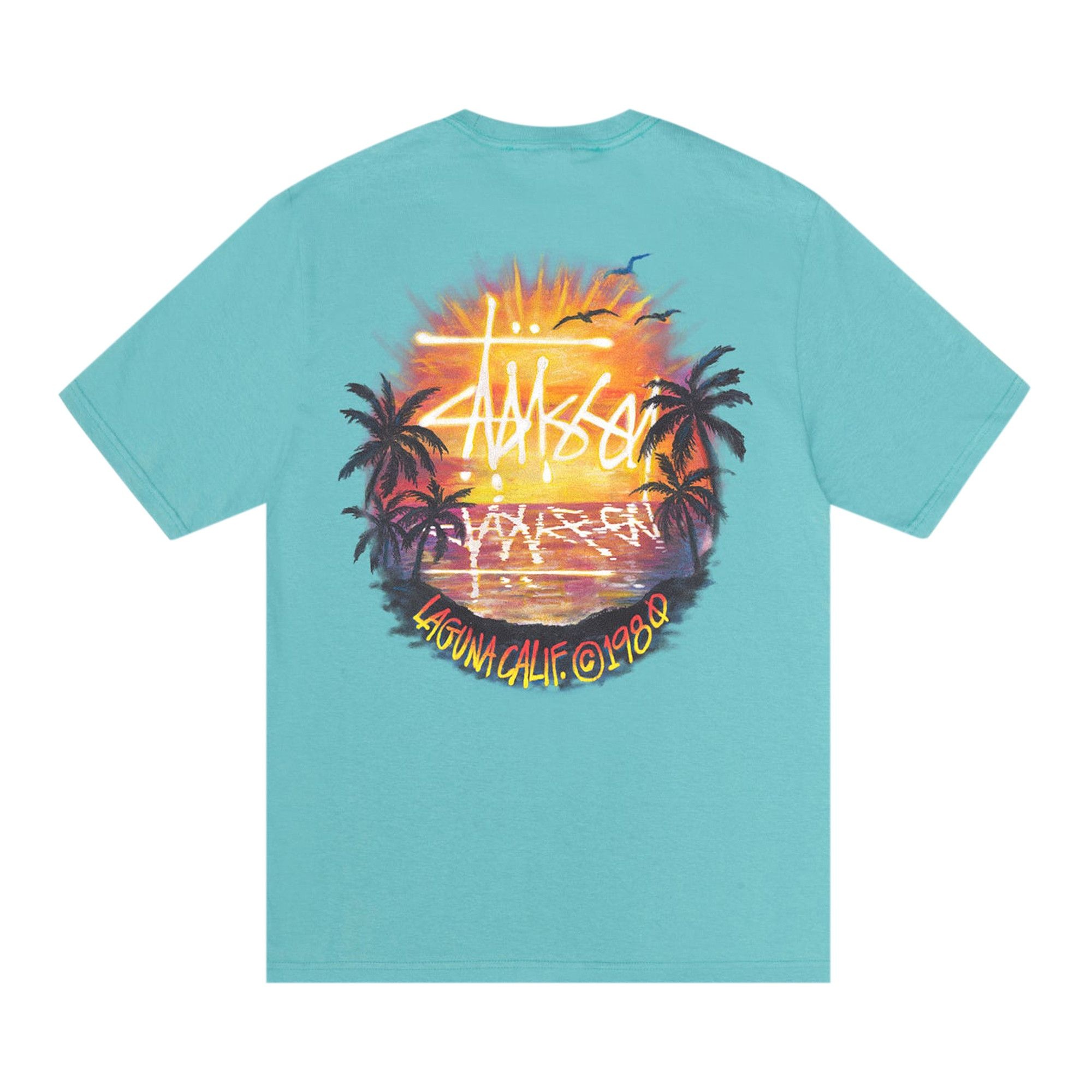 Stussy Sunset Tee 'Ocean' - 2