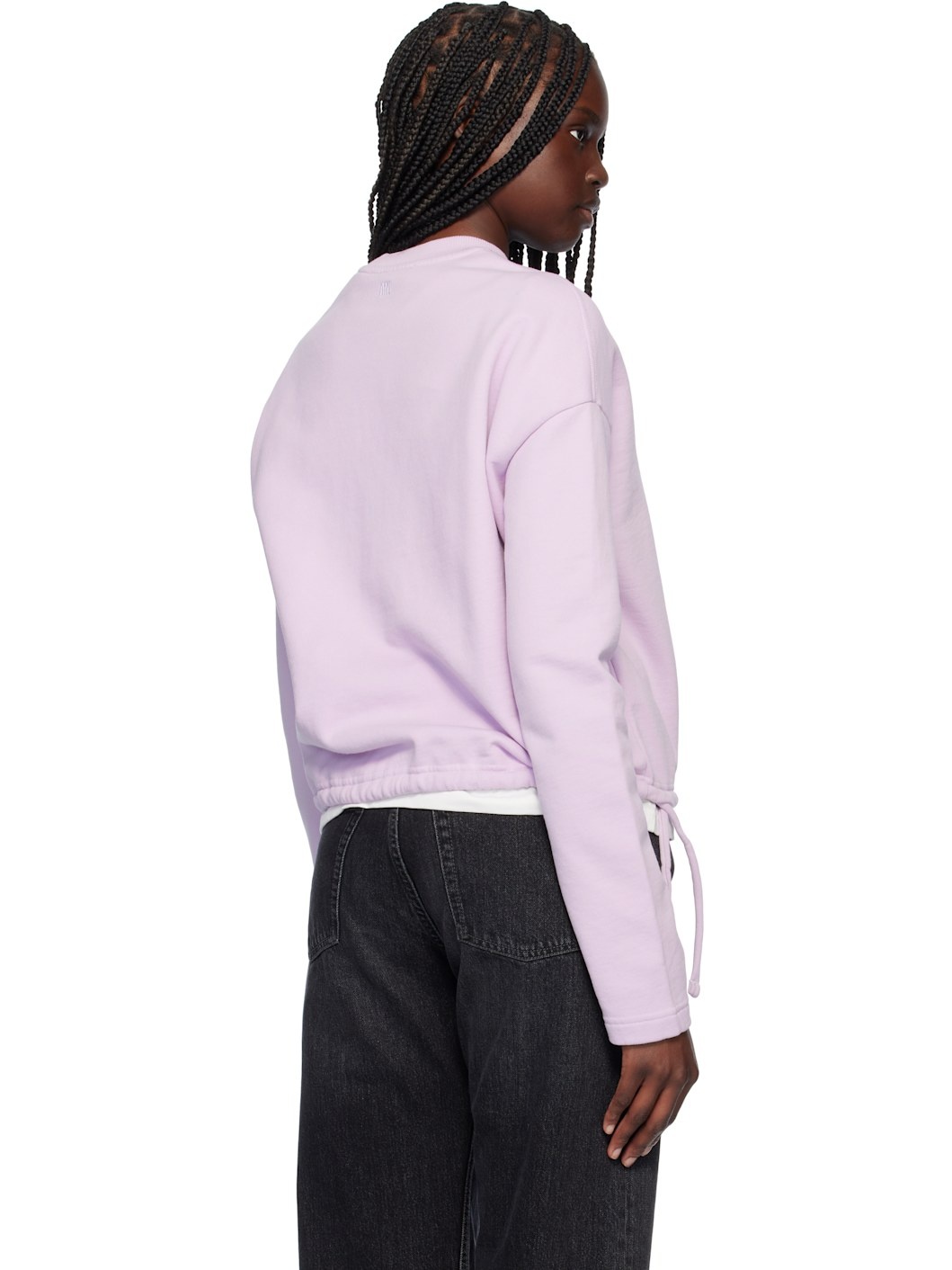 Purple Cotton Ami de Coeur Sweatshirt - 3