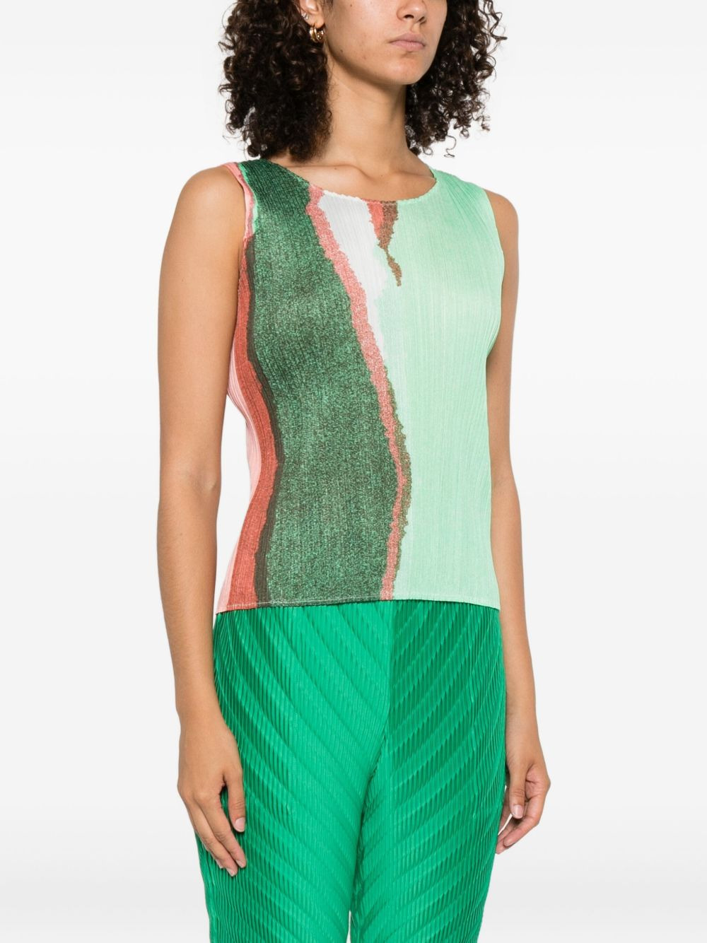 abstract-print sleeveless top - 3