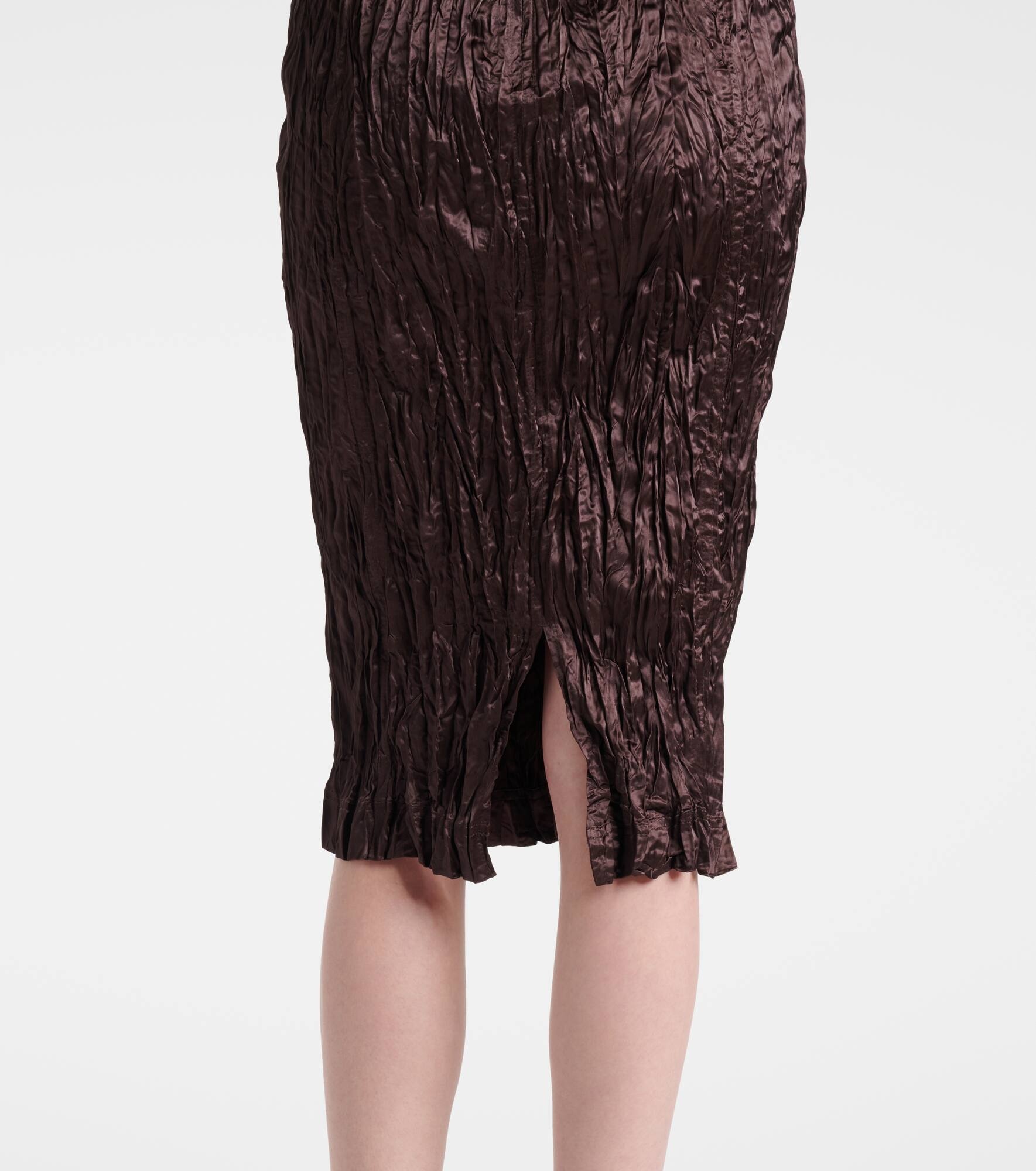 Satin midi dress - 6