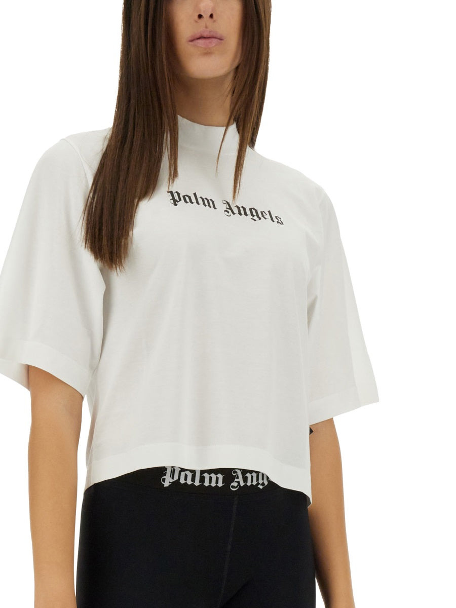 Palm Angels Women T-Shirt With Logo - 4
