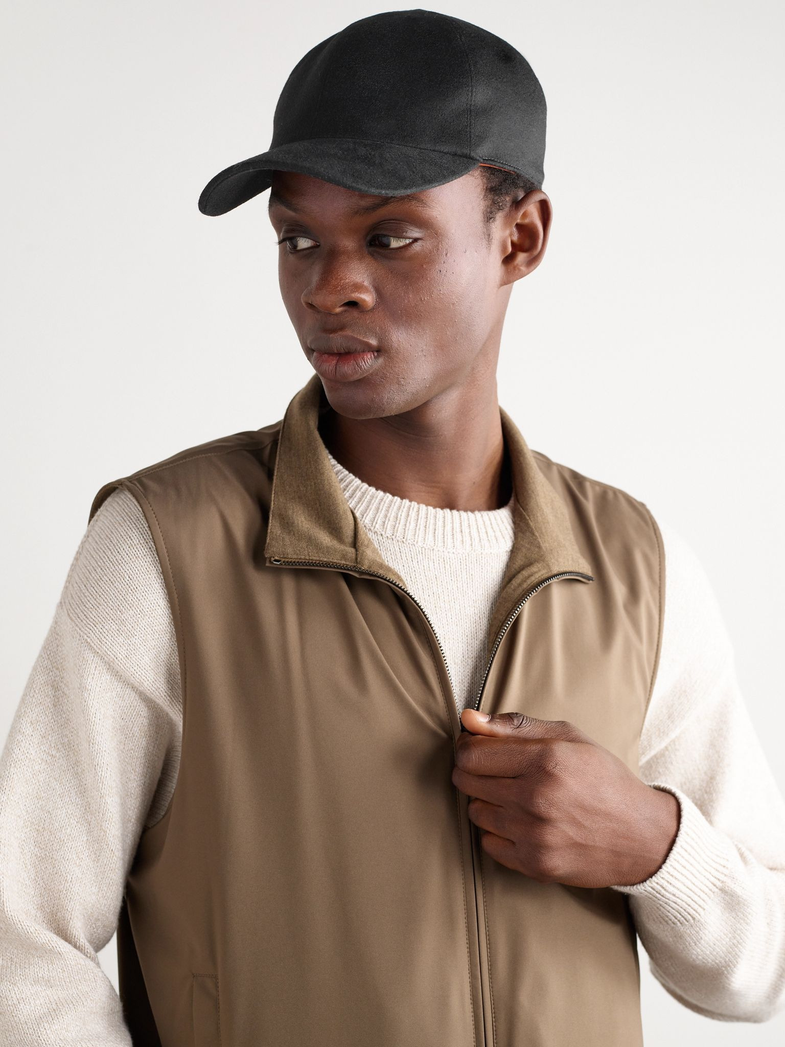 Ivy Cashmere Baseball Cap Black - 2