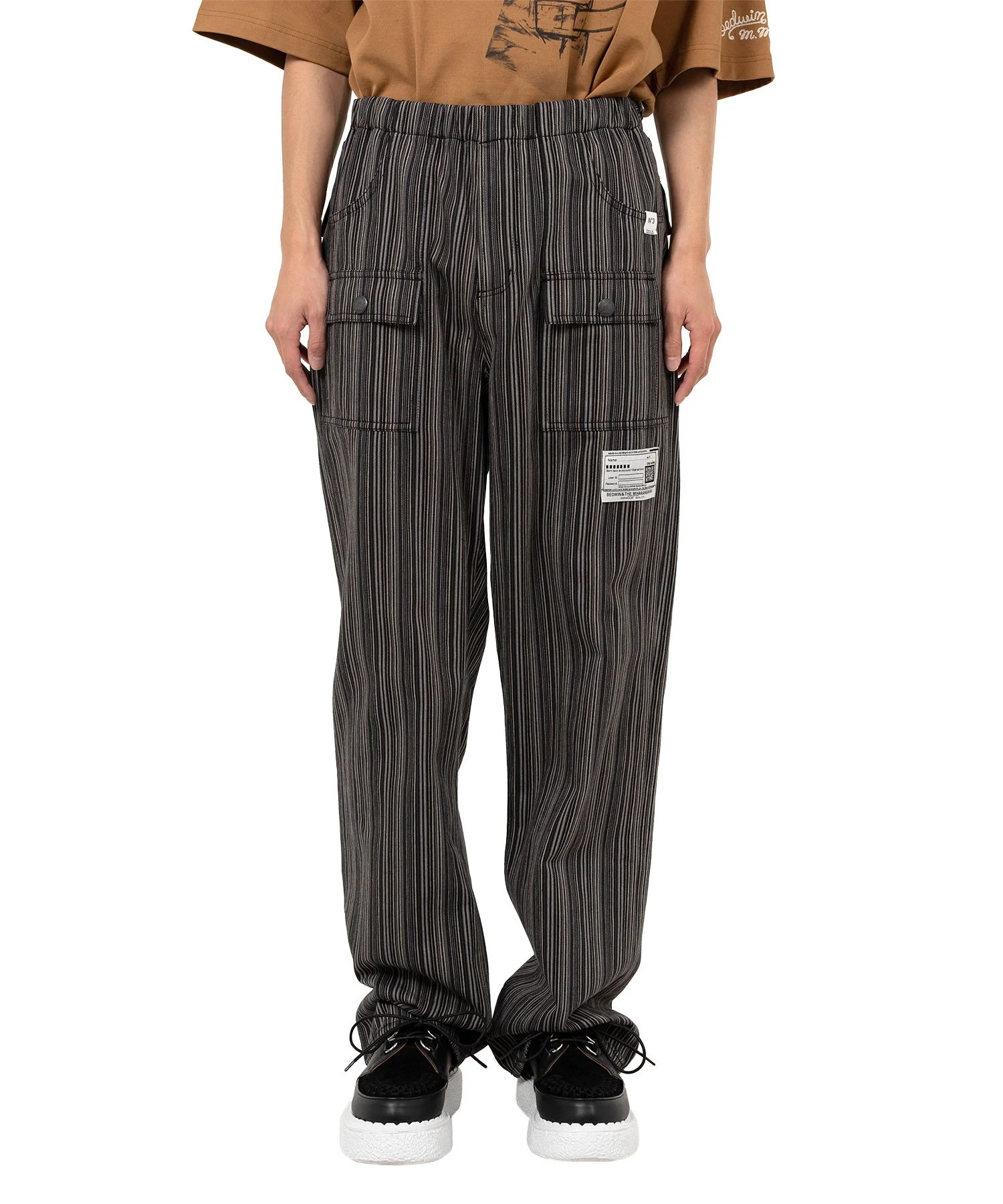 "BEDWIN & THE MMY” Stripe Bush Pants - 1