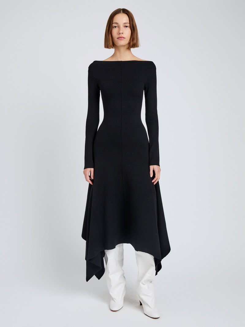 Proenza Schouler Romi Dress in Textured Sculpted Viscose outlook
