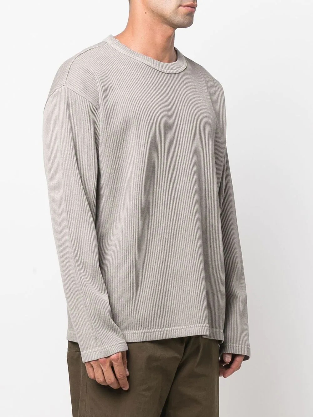 ribbed cotton sweatshirt - 3