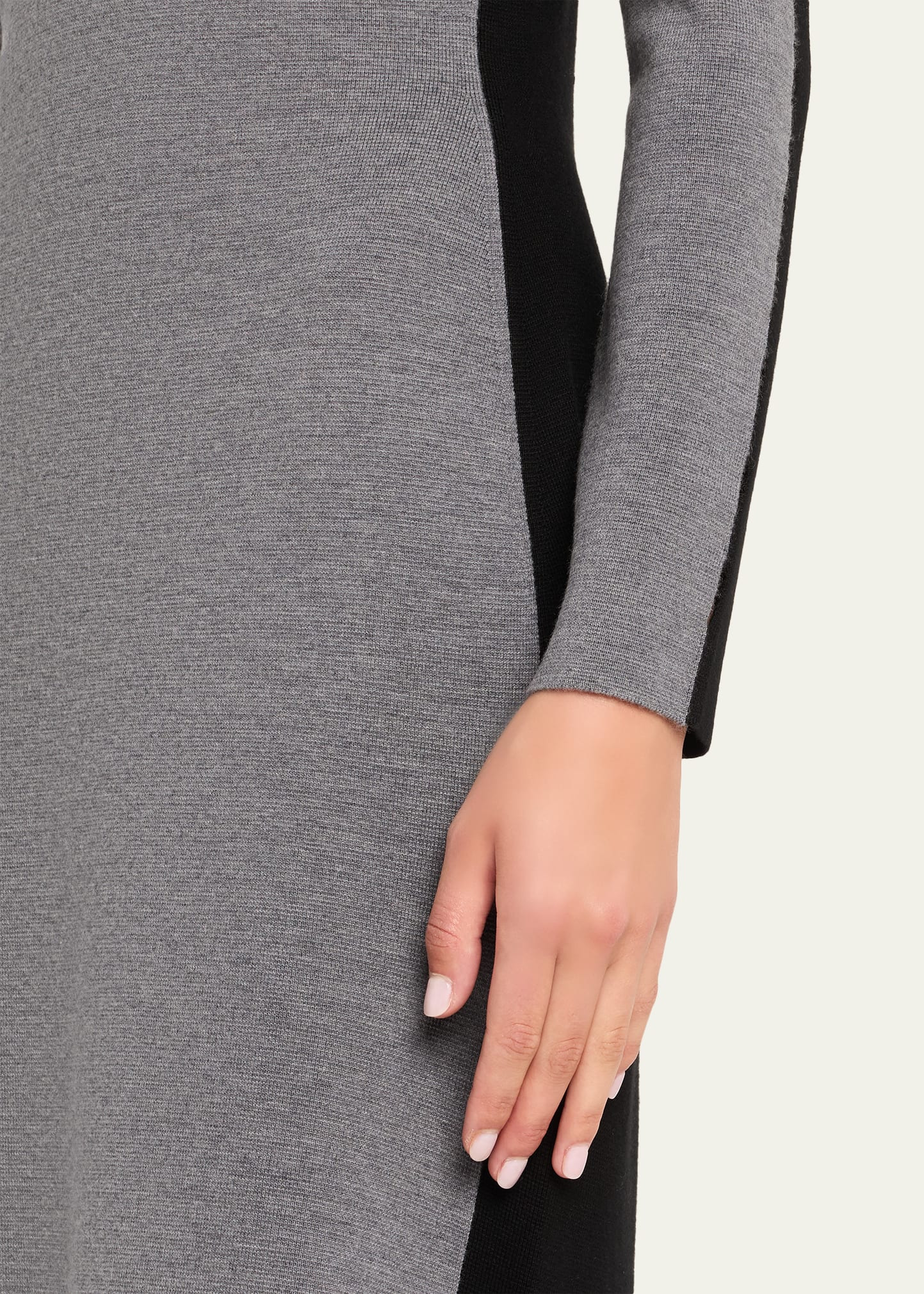 Angie Colorblock Long-Sleeve Ankle Dress - 5