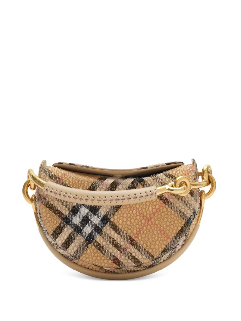Burberry check rhinestone bridle clutch outlook