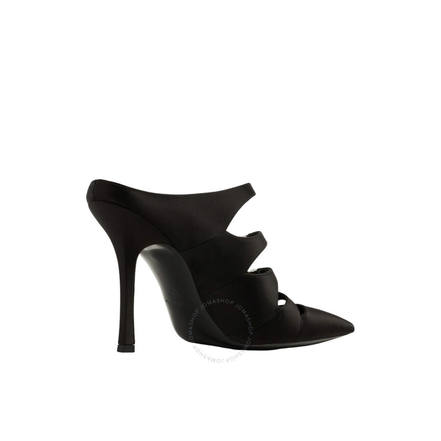 T by Alexander Wang Black Lolita 105 Satin Mules - 3