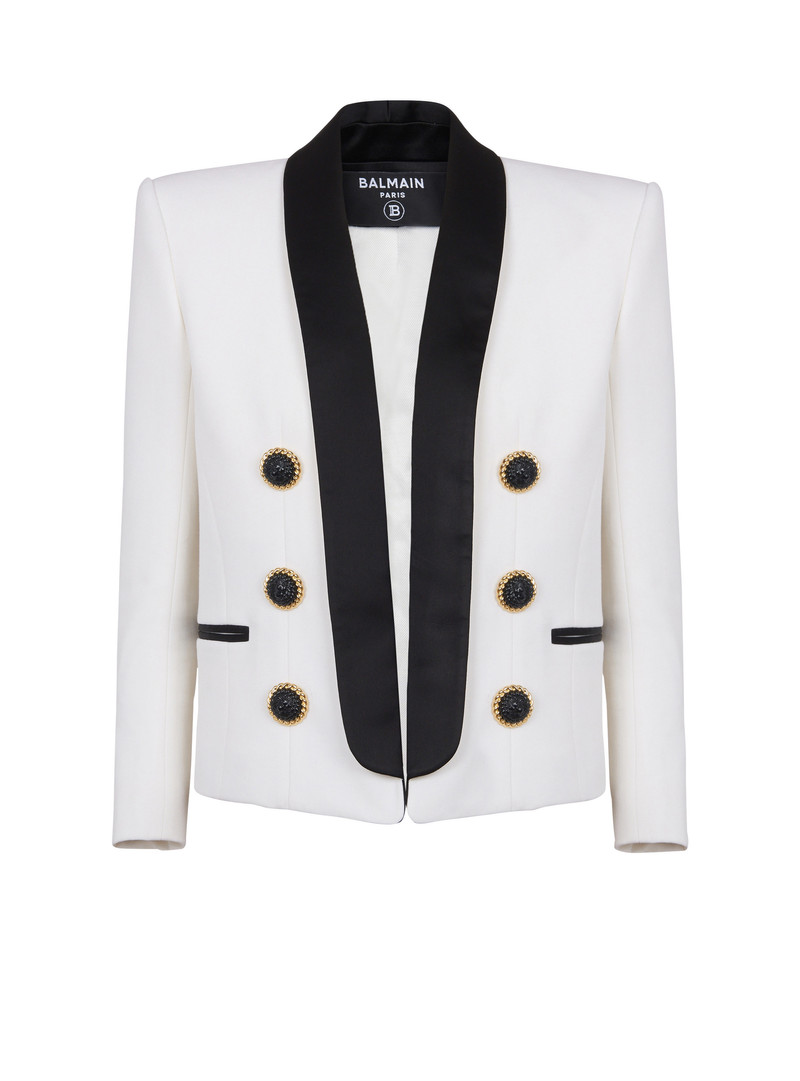 Two-tone edge-to-edge jacket with 6 buttons 1