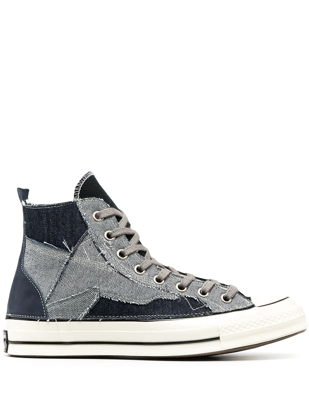 Chuck 70 Hi denim patchwork sneakers - 1