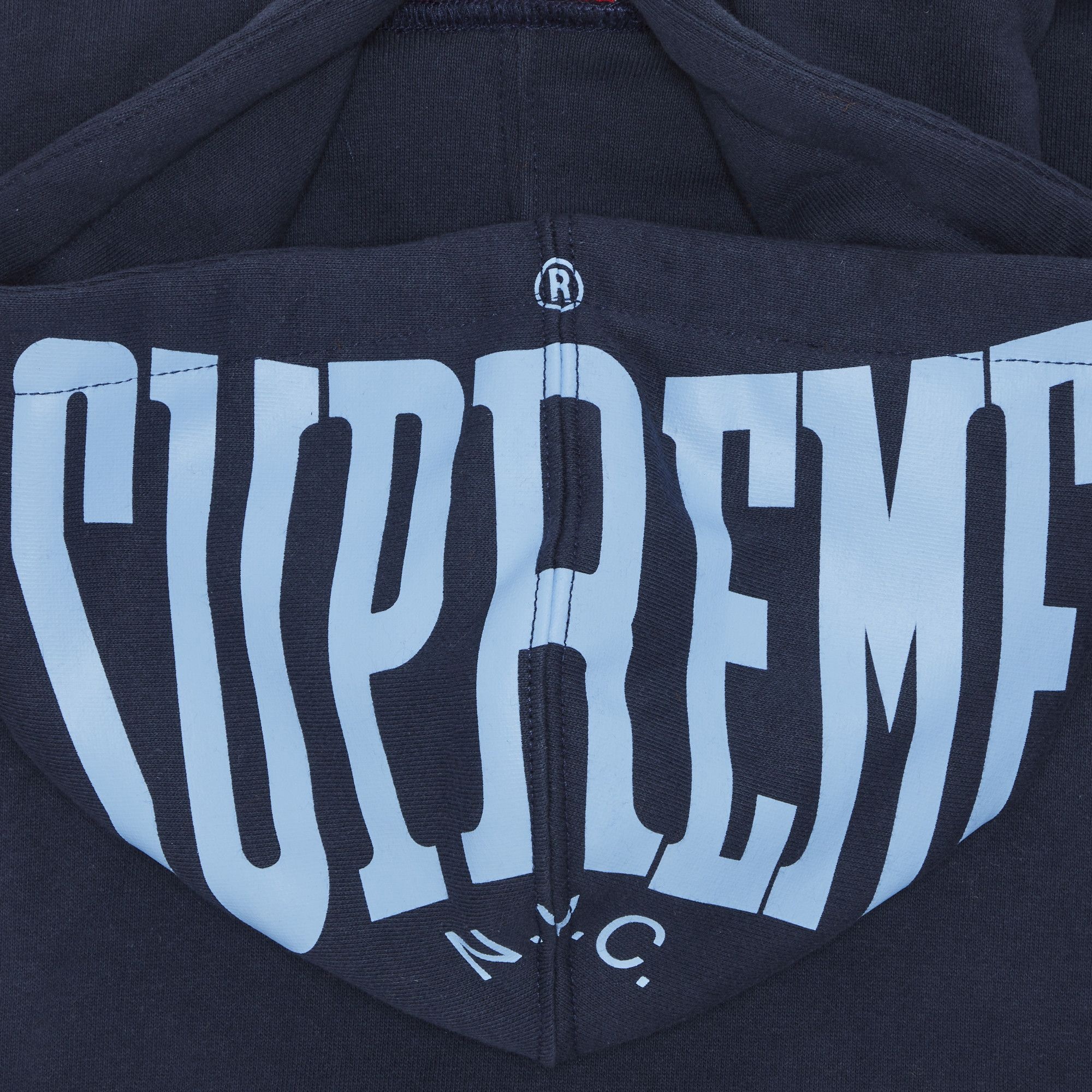 Supreme Warm Up Hooded Sweatshirt 'Navy' - 3