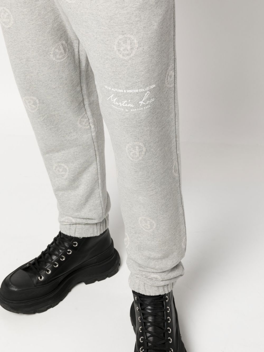 logo pattern track pants - 5