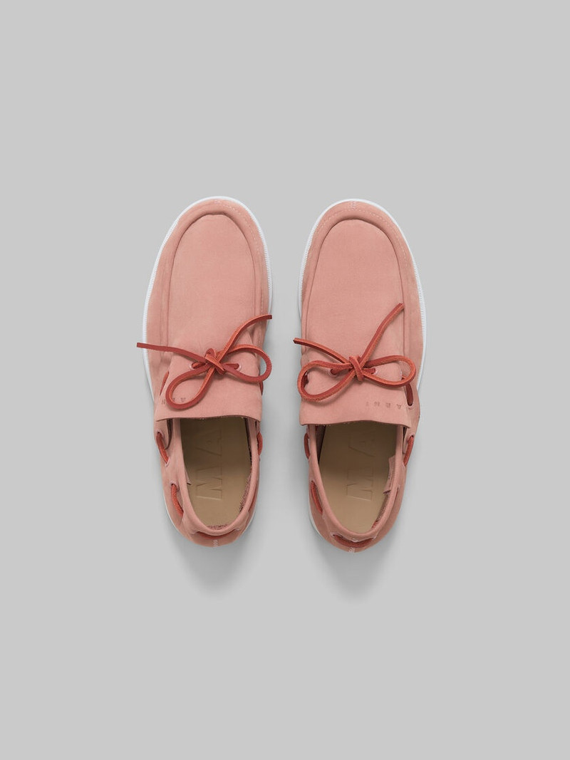 PINK NUBUCK BOAT LOAFER 4