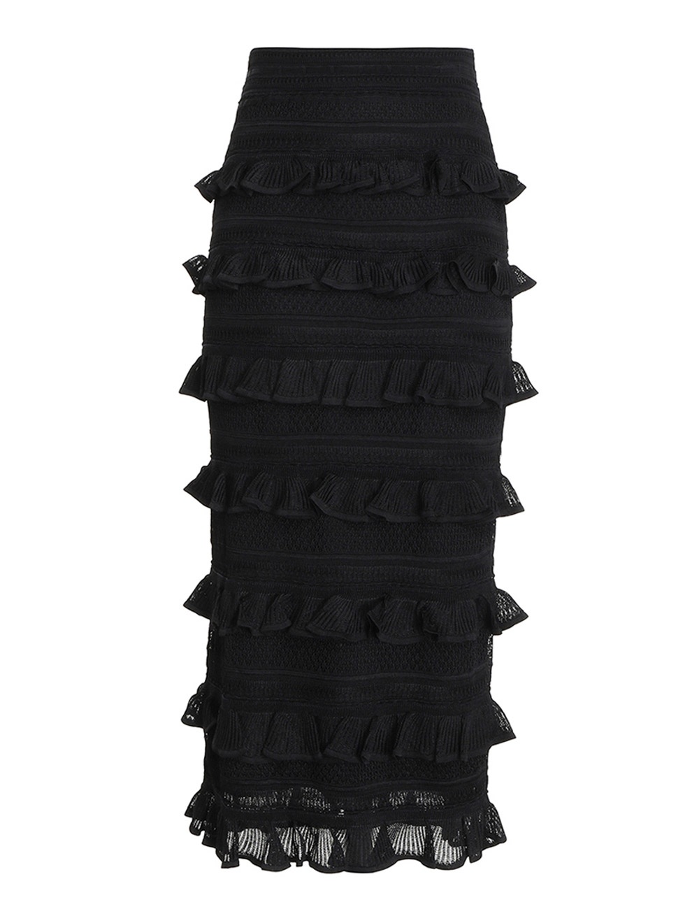 WONDERLAND FRILL MIDI SKIRT - 1