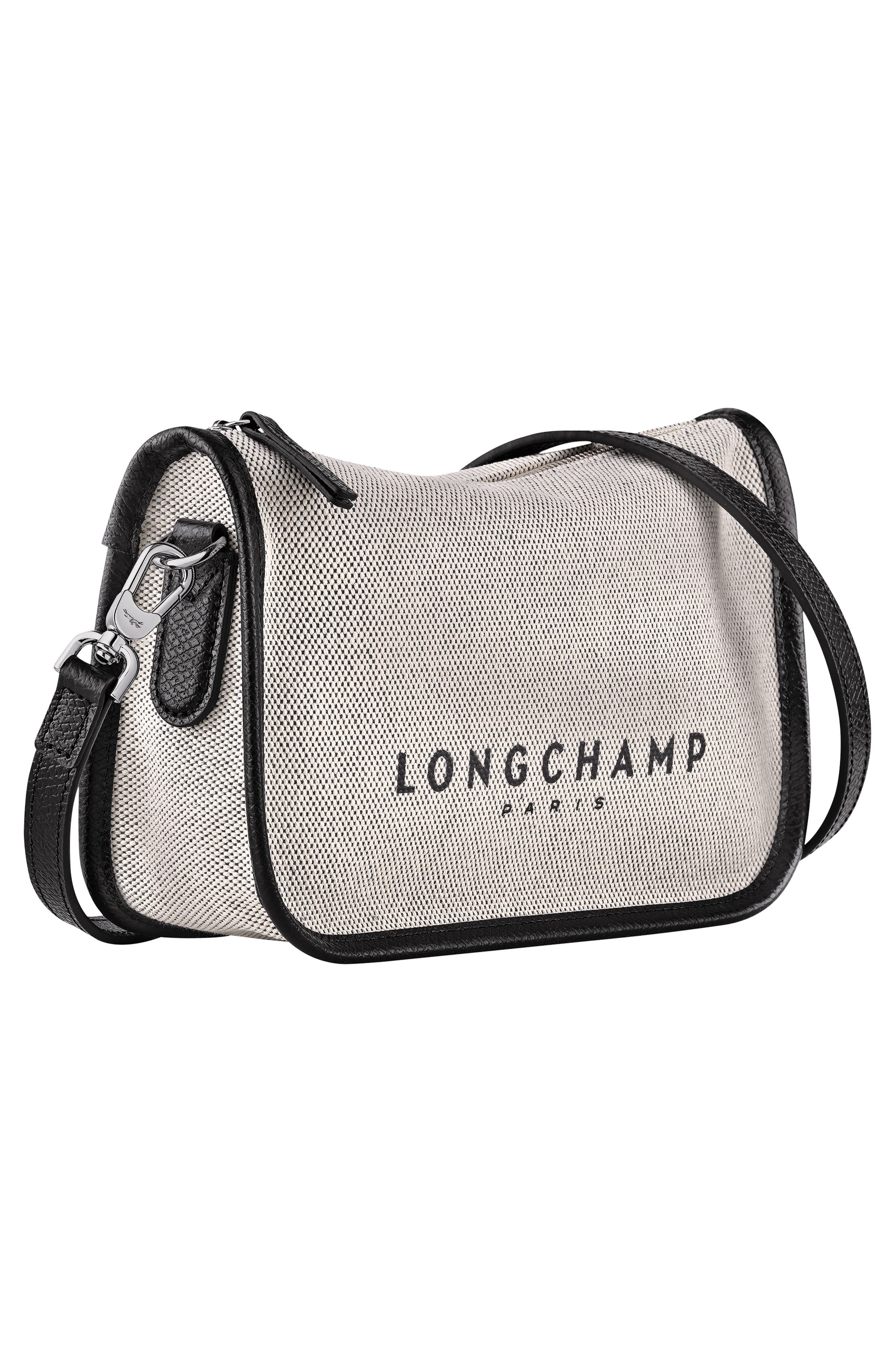 Longchamp Essential Toile East/West Crossbody Bag in Ecru at Nordstrom - 4