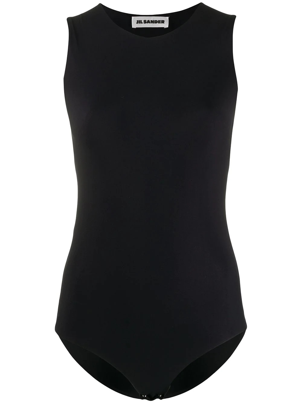 fitted sleeveless bodysuit - 1