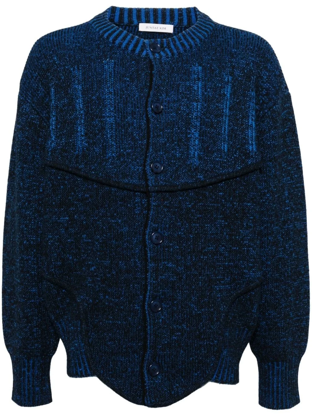 two-tone corset cardigan - 1