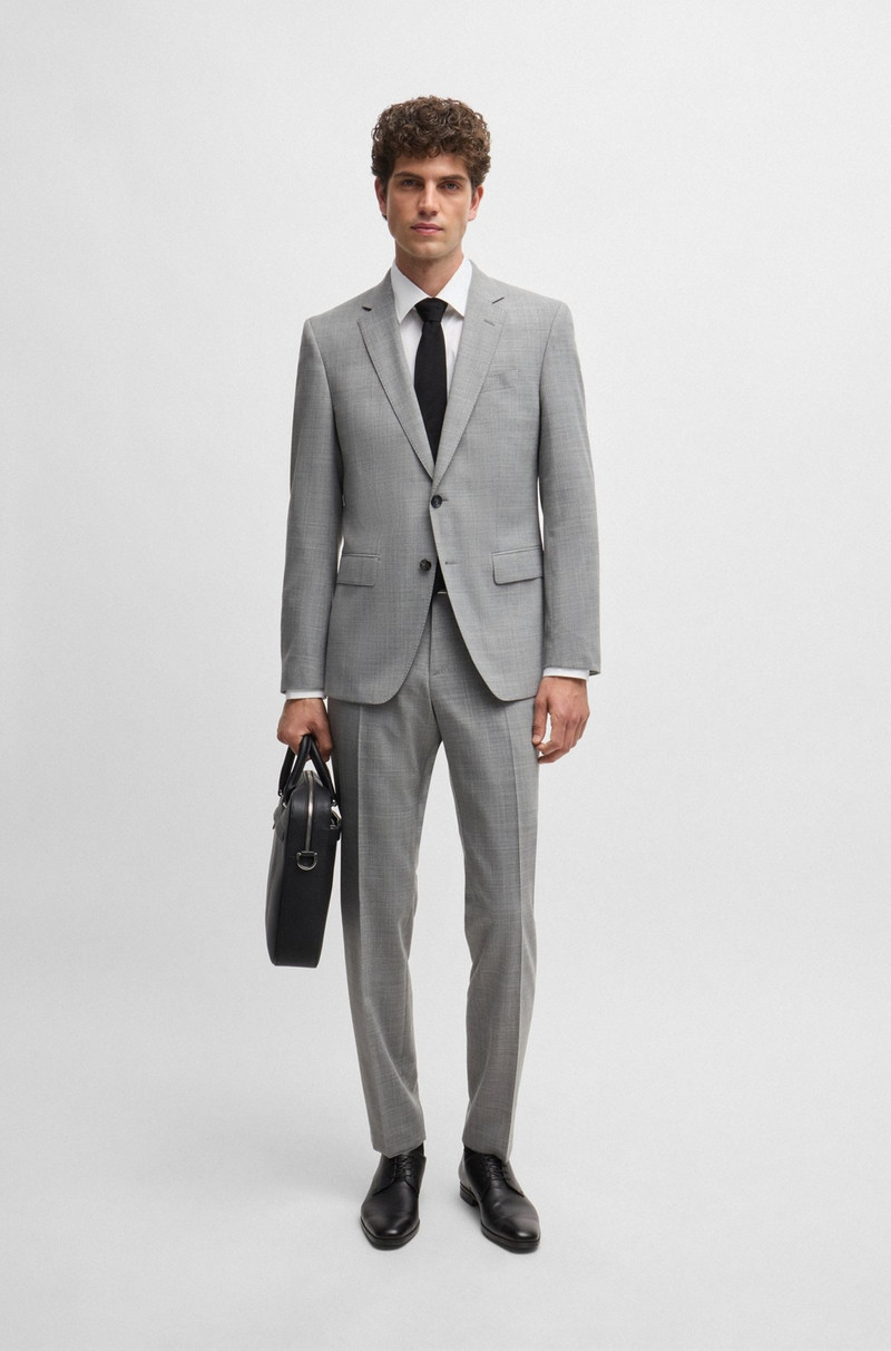 SLIM-FIT SUIT IN PATTERNED STRETCH CLOTH 1