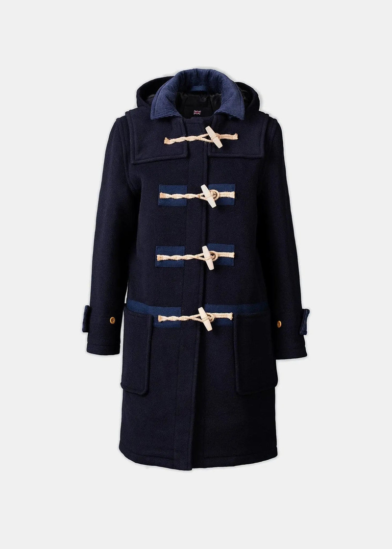 Women's Collared Alison Duffle Coat Navy 1