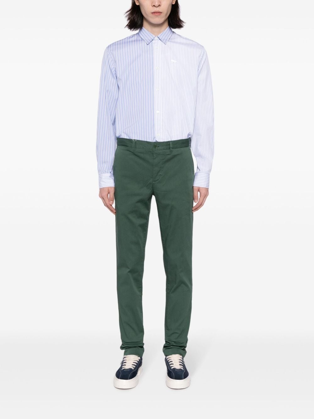 mid-rise slim-cut trousers - 2