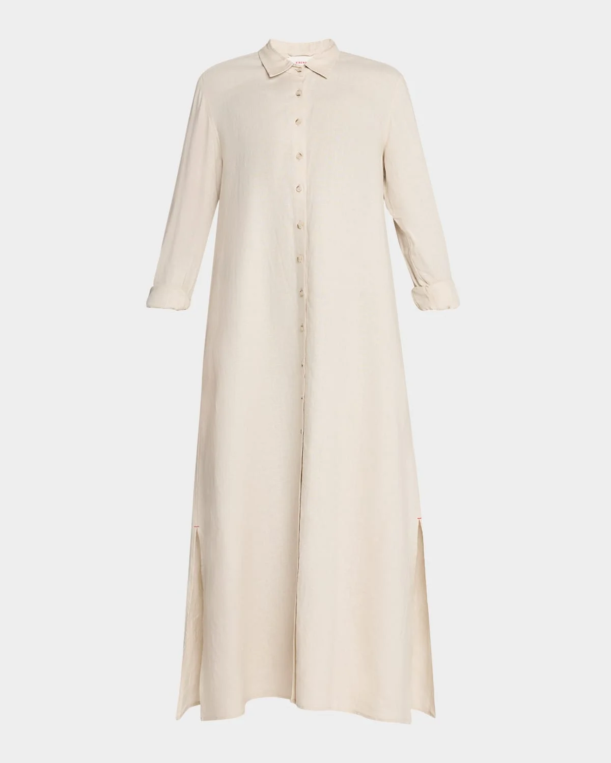 Boden Linen Button-Front Maxi Dress - 1