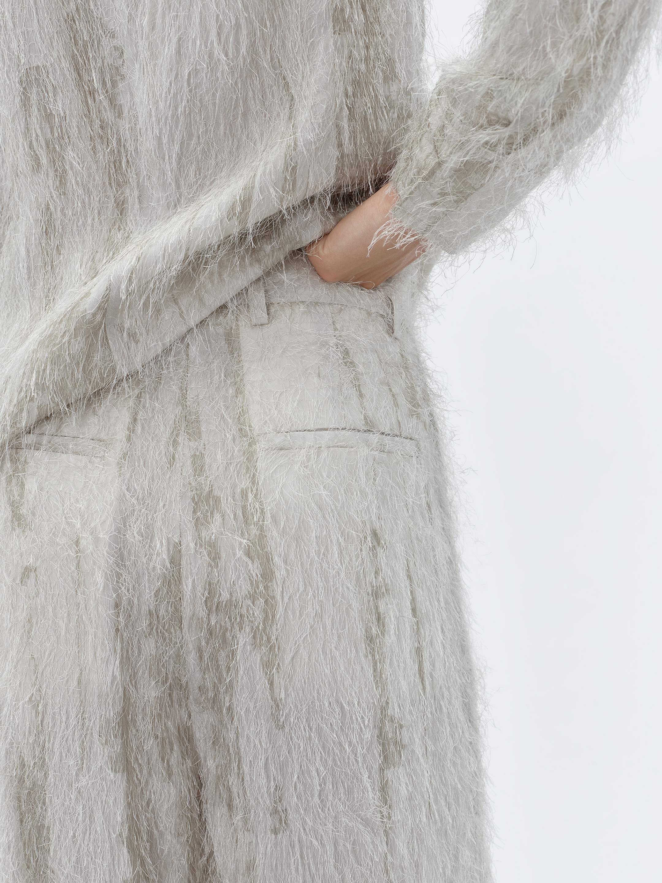 EYELASH TAILORED BAGGY PANT - 7