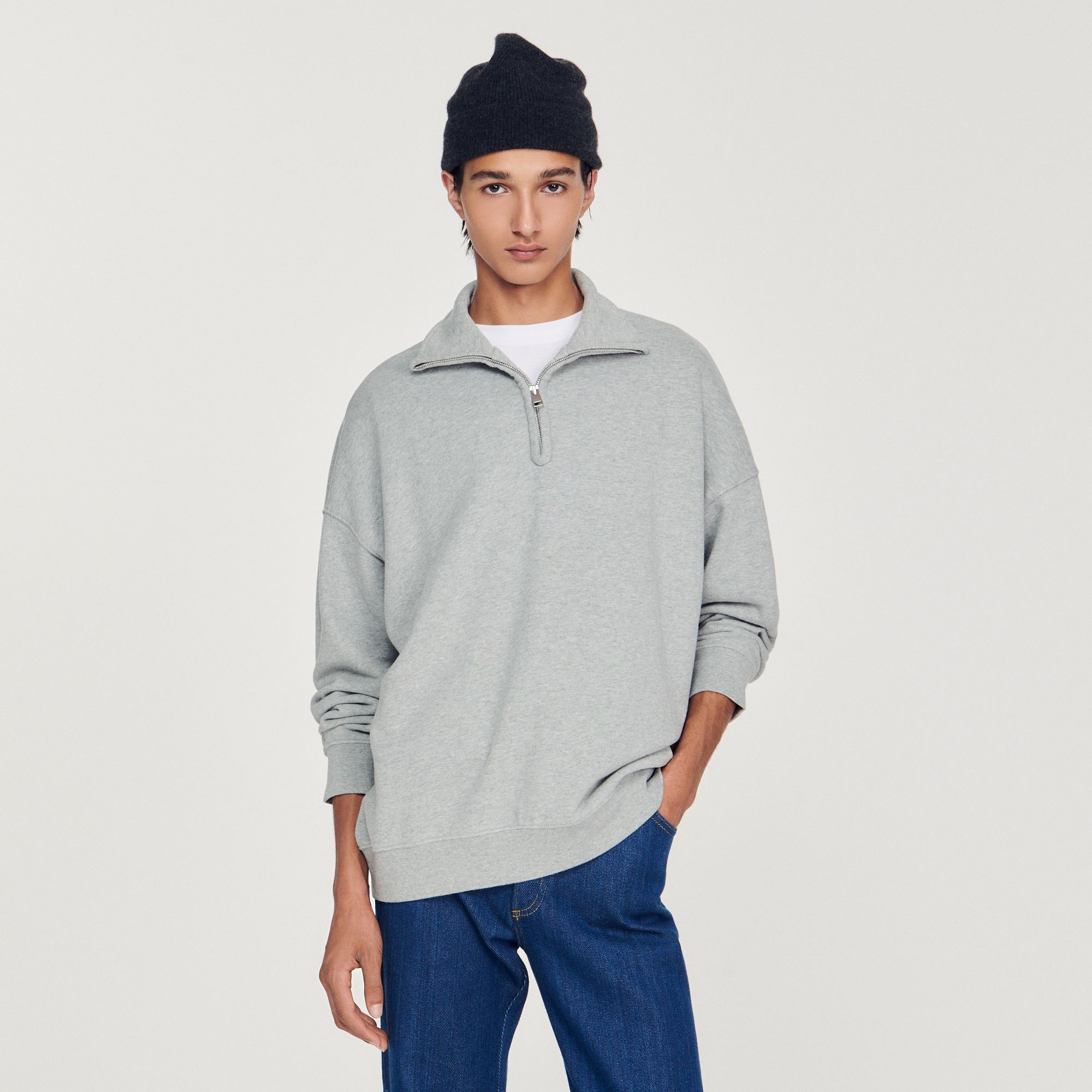 Oversized trucker-style sweatshirt - 2