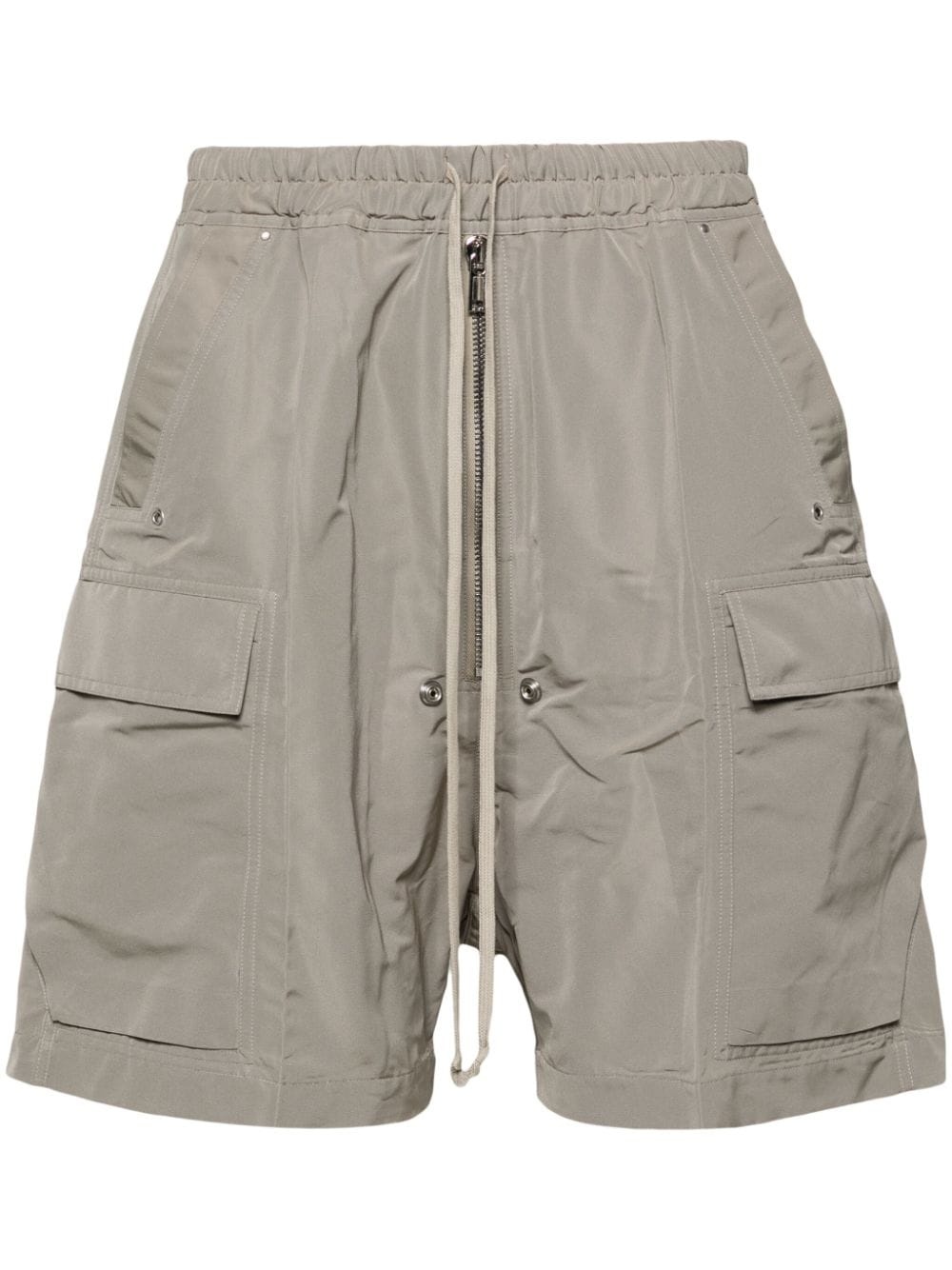 elasticated-waist cargo shorts - 1