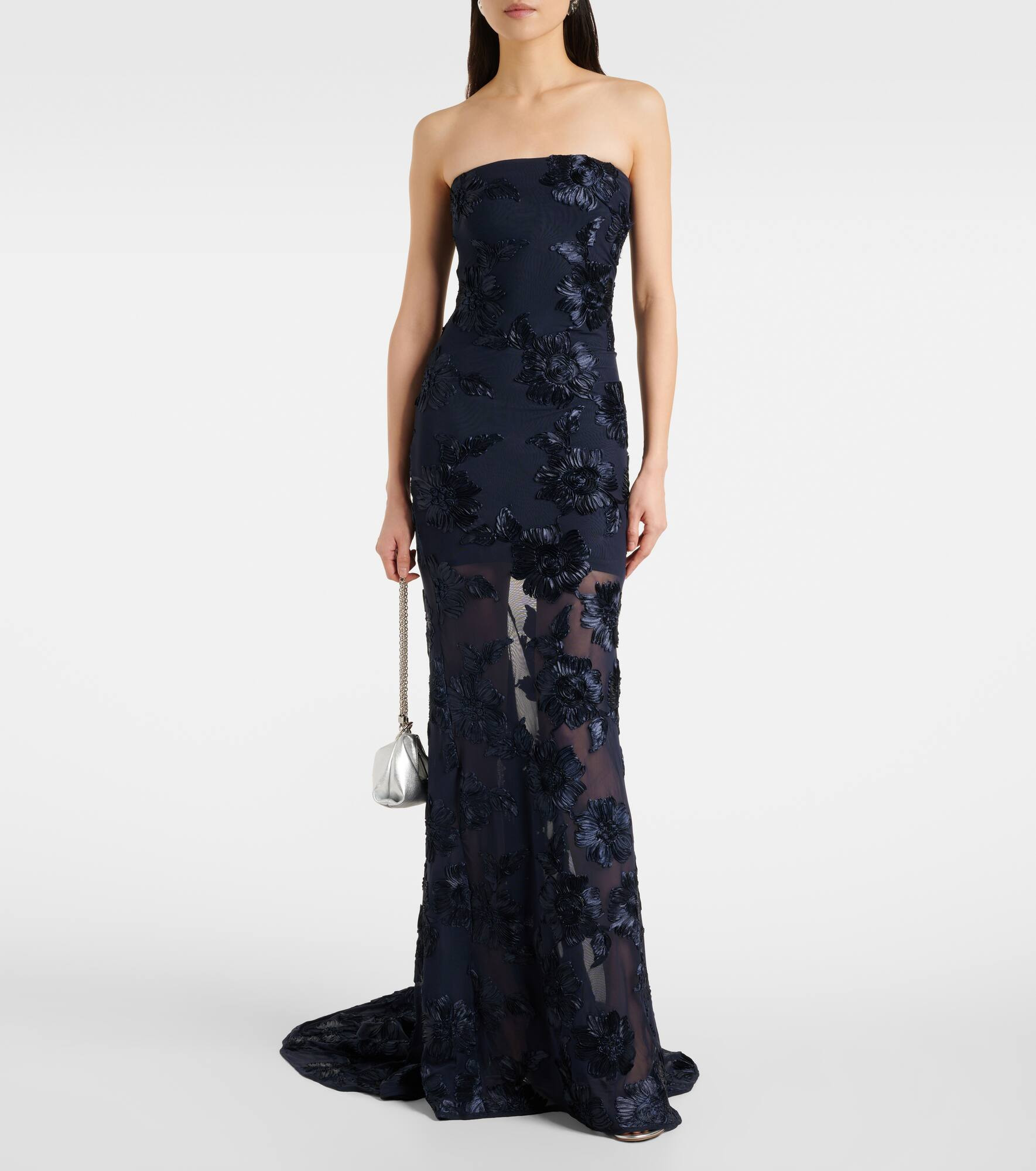 3D mesh maxi dress - 2