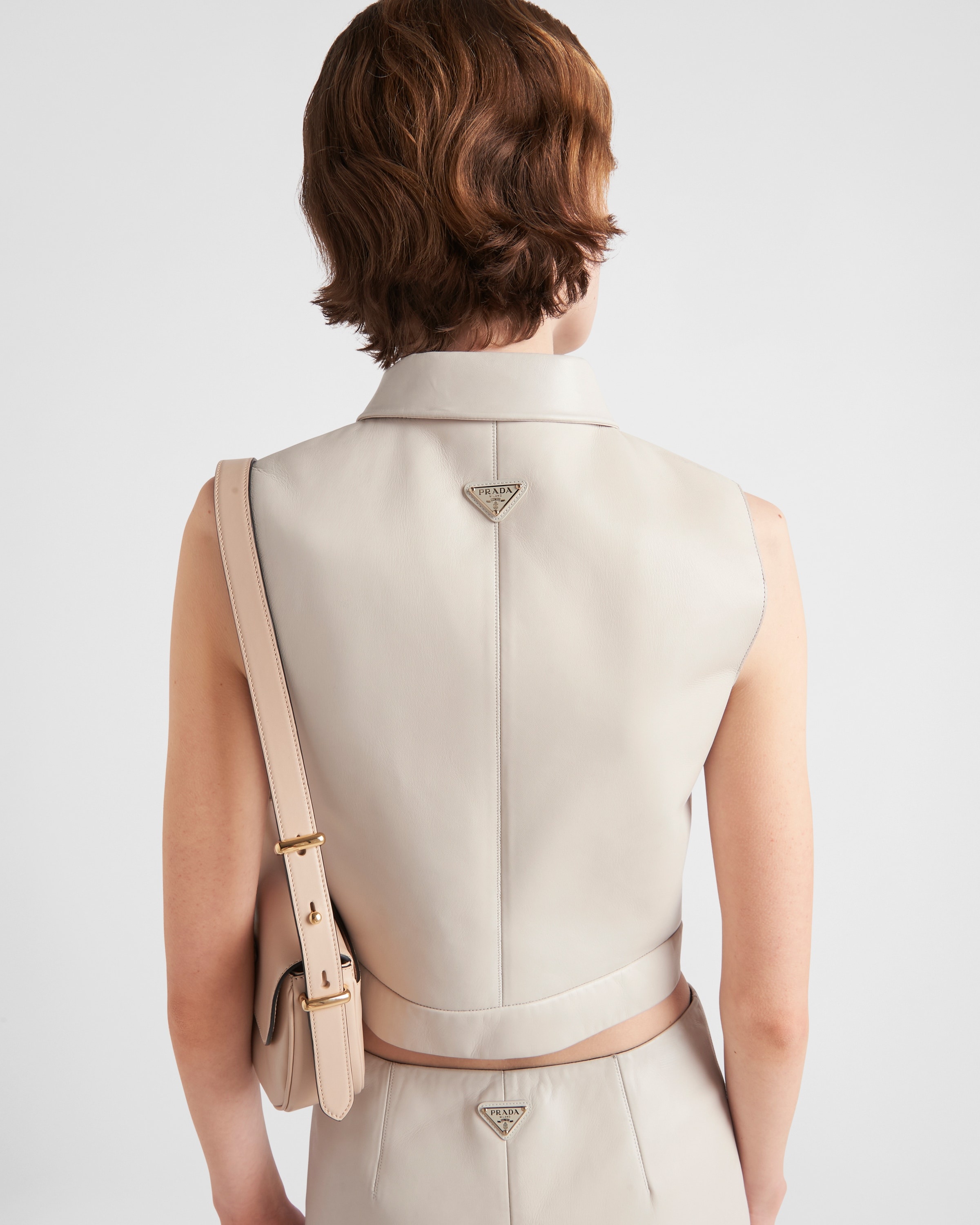 Stretch nappa leather vest - 6